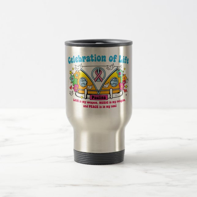 Célébration de la vie !  Tasse de voyage (Centre)