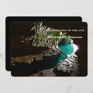 Célébration de la vie, Turquoise Water Invitation