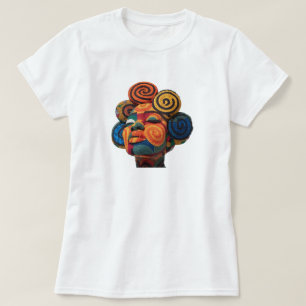 Célébration de l'art coloré du t-shirt de quilting