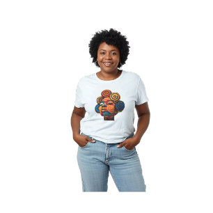 Célébration de l'art coloré du t-shirt de quilting