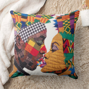 Célébration de l'art du patchwork Coussin de jet