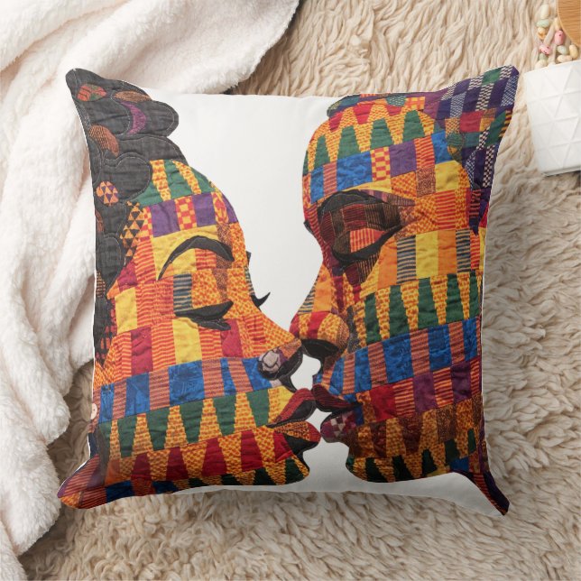 Célébration de l'art du patchwork Coussin de jet (Couverture)