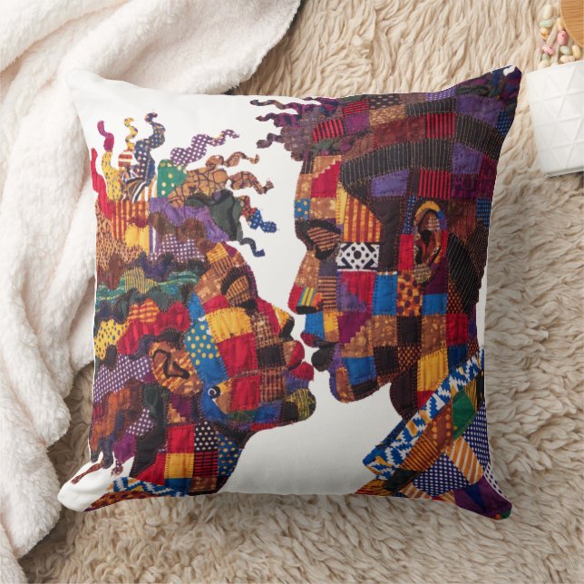 Célébration de l'art du plaid Coussin de jet (Couverture)