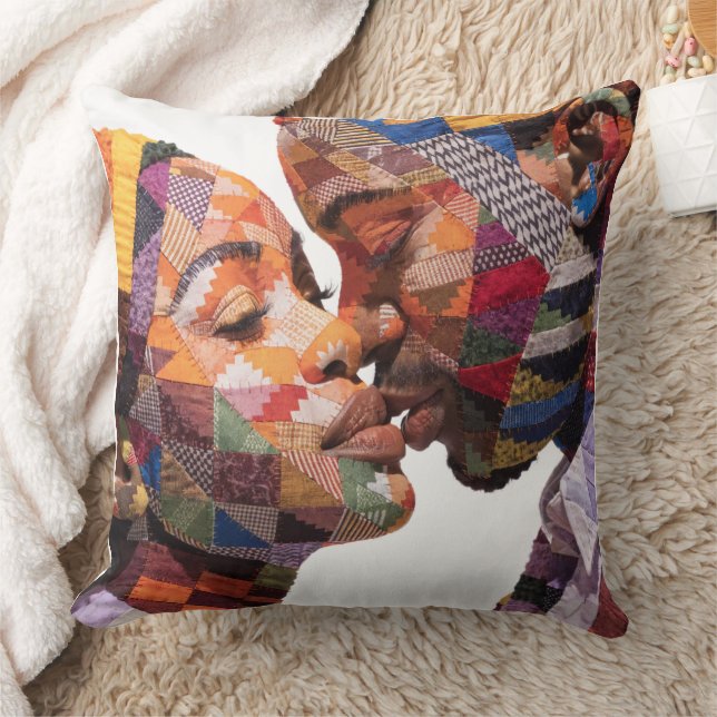 Célébration de l'art du plaid Coussin de jet (Couverture)