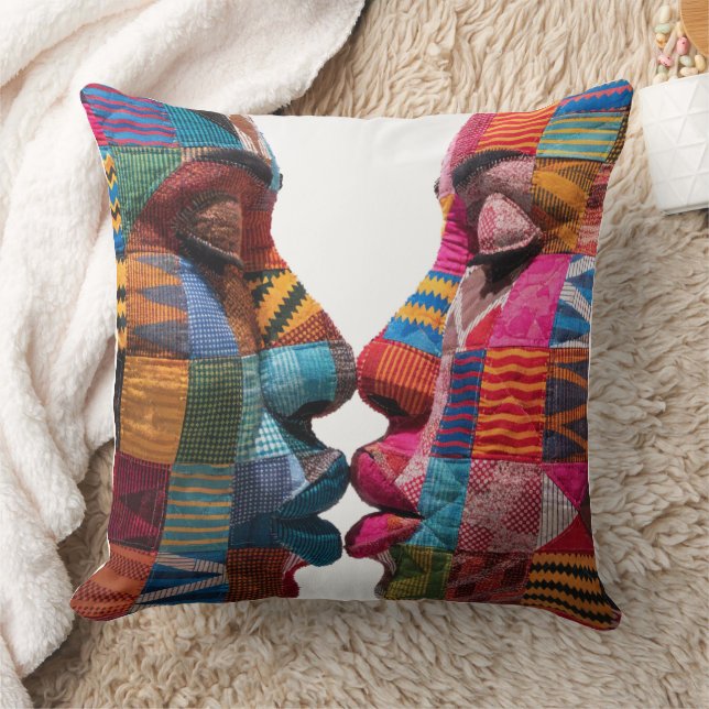 Célébration de l'art du plaid Coussin de jet (Couverture)