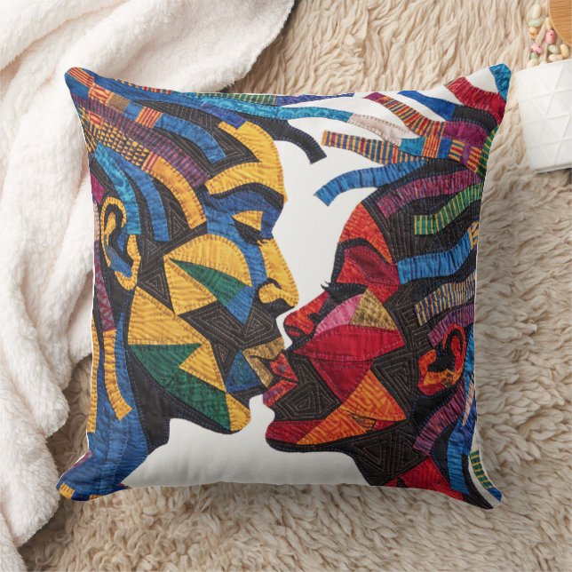 Célébration de l'art du plaid de jeté de coussin (Couverture)