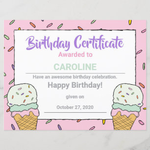 Célébration de l'événement de la glace Certificat