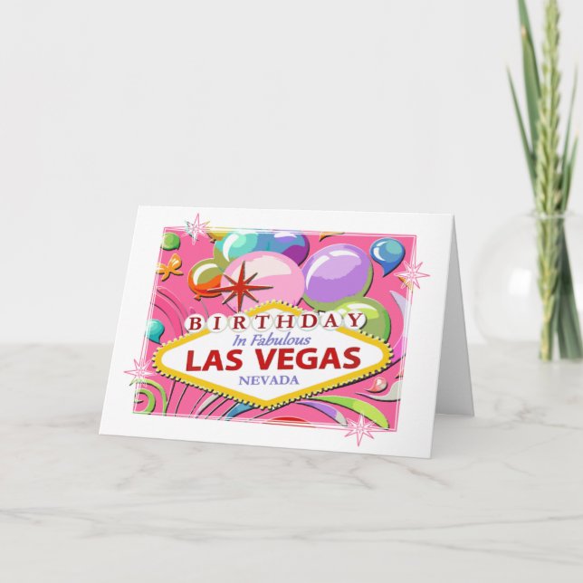 célébration de ma 21ème carte de Las Vegas (Devant)