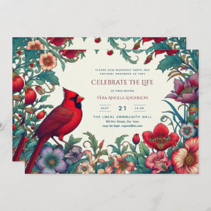 Célébration du cardinal rouge du monument funérair