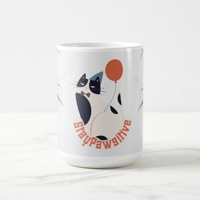 Célébration du chat en smoking élégant Tasse de ca (Centre)