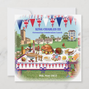 Célébration du couronnement Déjeuner Invitation