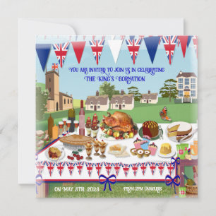 Célébration du couronnement Déjeuner Invitation