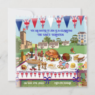 Célébration du couronnement Déjeuner Invitation