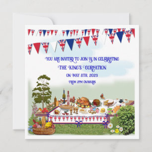 Célébration du couronnement Déjeuner Invitation