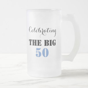 Célébration du GRAND 50 - Mug de verre dépoli
