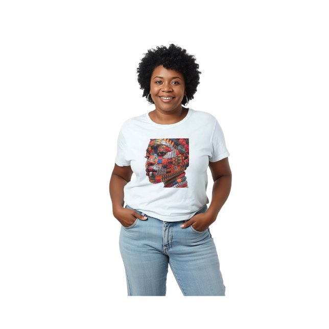 Célébration du T-shirt brodé de femmes noires colo (Créateur téléchargé)