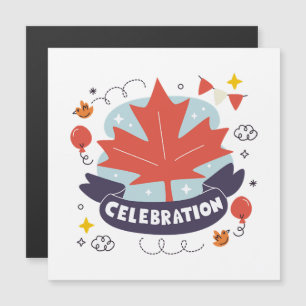 Célébration festive de la feuille d'érable