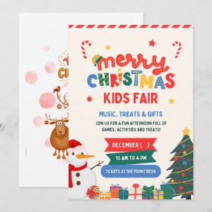 "Célébration magique : Carte d'invitation de Noël