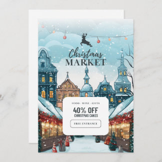 "Célébration Magique : Carte d'invitation de Noël