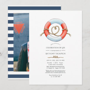 Célébration nautique de la vie Invitation photo