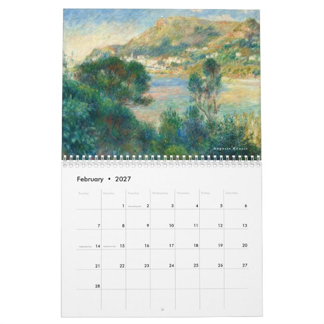 Célèbre Ancienne Peintures Calendrier Art 2024 (Feb 2027)