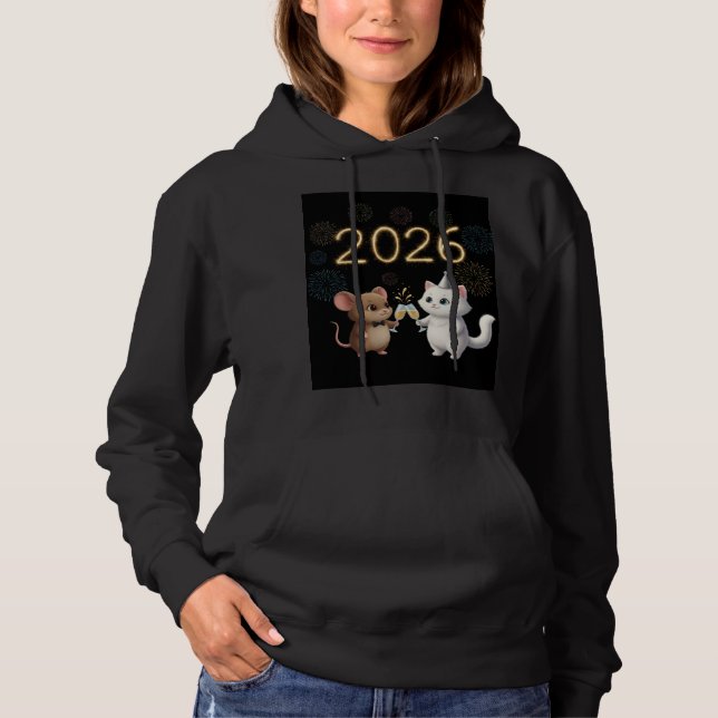 célébrer 2026 Sweat à capuche ai a été utilisé (Devant)