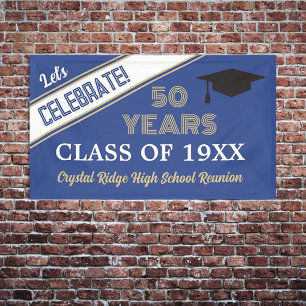 CÉLÉBRER ! Bannière de réunion de classe 50 ans