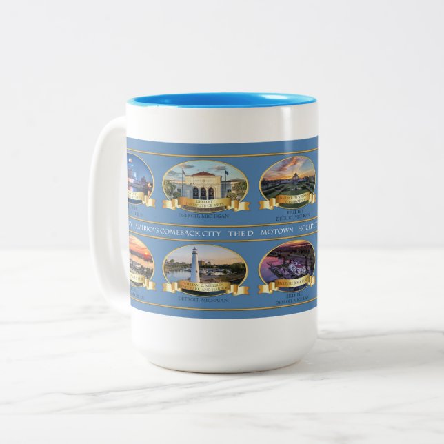 Célébrer Detroit Mug (Devant gauche)