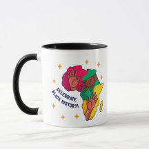 Célébrer Fierté Noir Histoire Mois Mug
