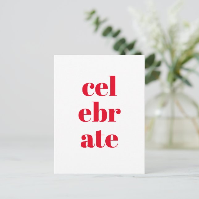 Célébrer la carte de Noël (Debout devant)