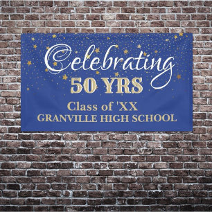 Célébrez 50 ans ! Bannière Réunion de classe PERSO
