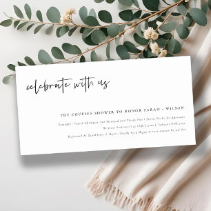 Célébrez Avec Nous Calligraphie Couple Invitation 