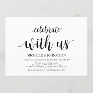 Célébrez avec nous, Cartes d'invitation pour maria