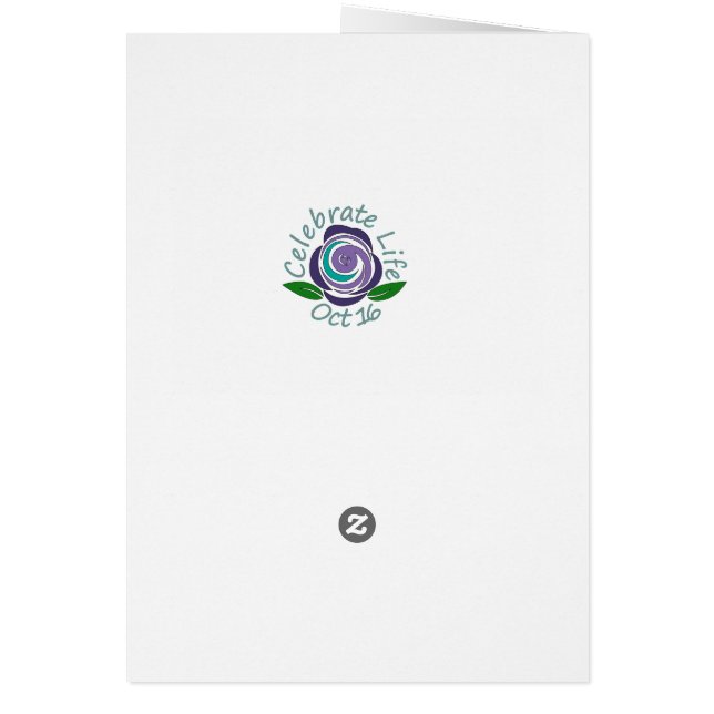 Célébrez la carte de la vie (Dos)