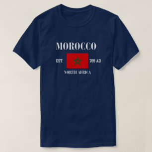 Célébrez la Fierté marocaine avec t-shirt Drapeau