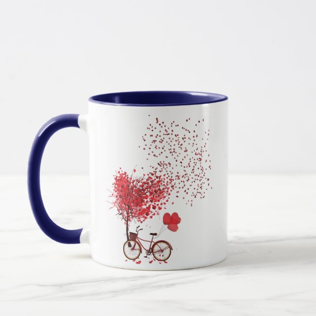Célébrez l'amour avec style Design de mug élégant  (Gauche)