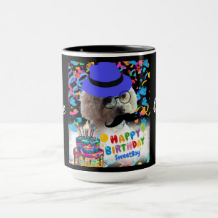 Célébrez l'anniversaire heureux Poodle Coffee Mug