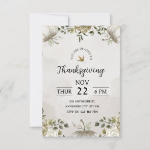 Célébrez Thanksgiving avec notre invitation à un d