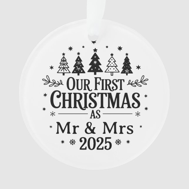 Célébrez votre premier Noël de mariage avec un obj (devant)