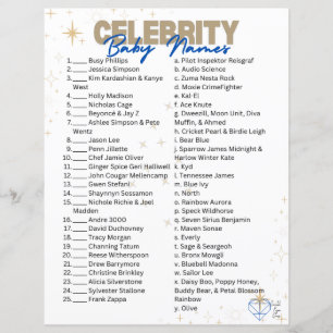 Celebrity Baby Name Jeu