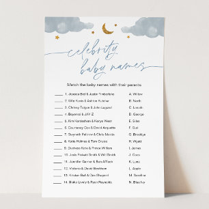 Celebrity Baby Name Twinkle Star Baby shower Jeu