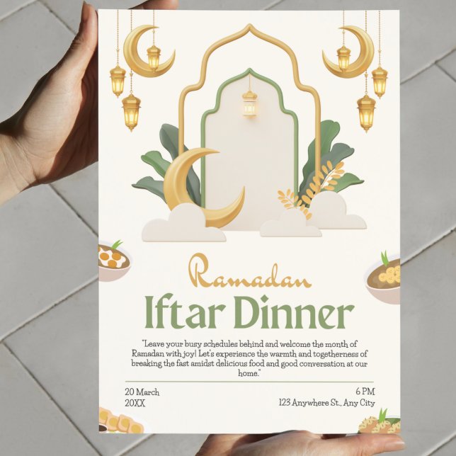 Célébrons l'Iftar ! Invitation ludique pour Ramada (Let's Celebrate Iftar! Playful Ramadan Invitation)