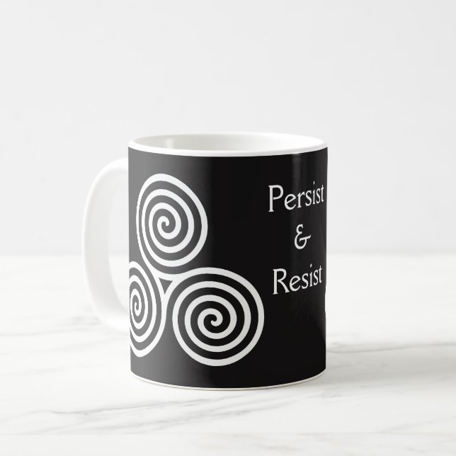 Céleste triple Spirale café Mug (Devant gauche)