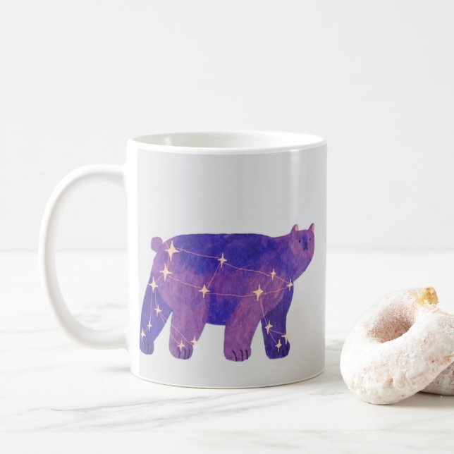 Celestial Bear Whimsical Mug (Avec donut)
