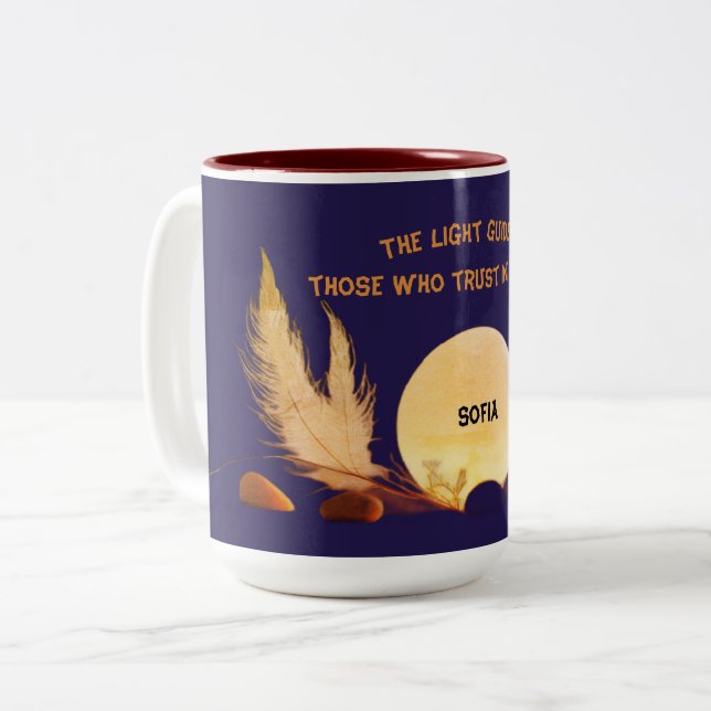 Celestial Blue Faith & Harmony Mug (Devant gauche)
