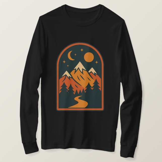 Celestial Landscape Men's  Long Sleeve T-Shirt (Design devant)