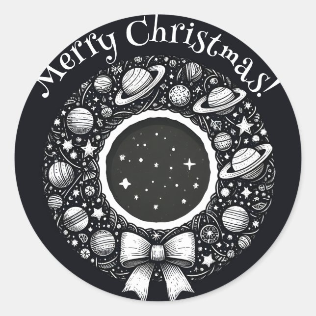 Celestial Wreath with Stars Sticker (Devant)