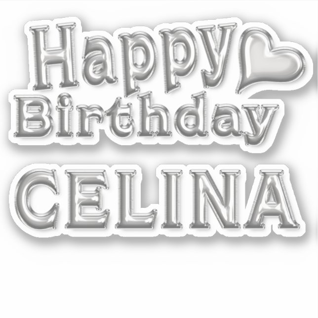 Celina Happy Birthday Autocollants (Devant)