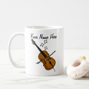 Cello Custom Mug Cellist String Musicien Cadeau