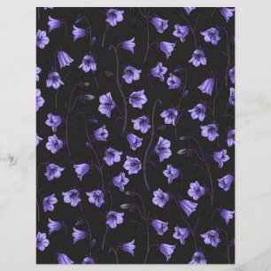 Cellules bleues de minuit, cloches, Bellflowers